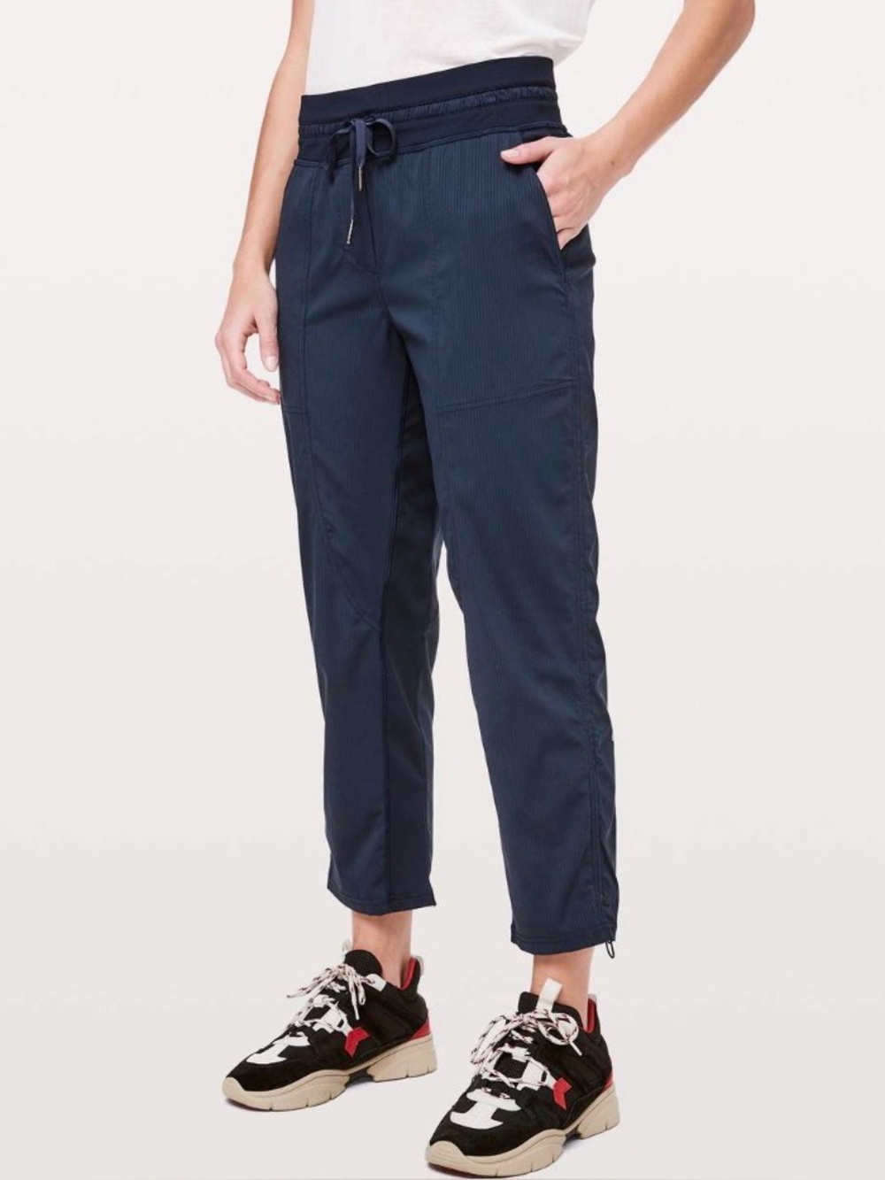 lululemon athletica Navy Blue Drawstring Track Joggers